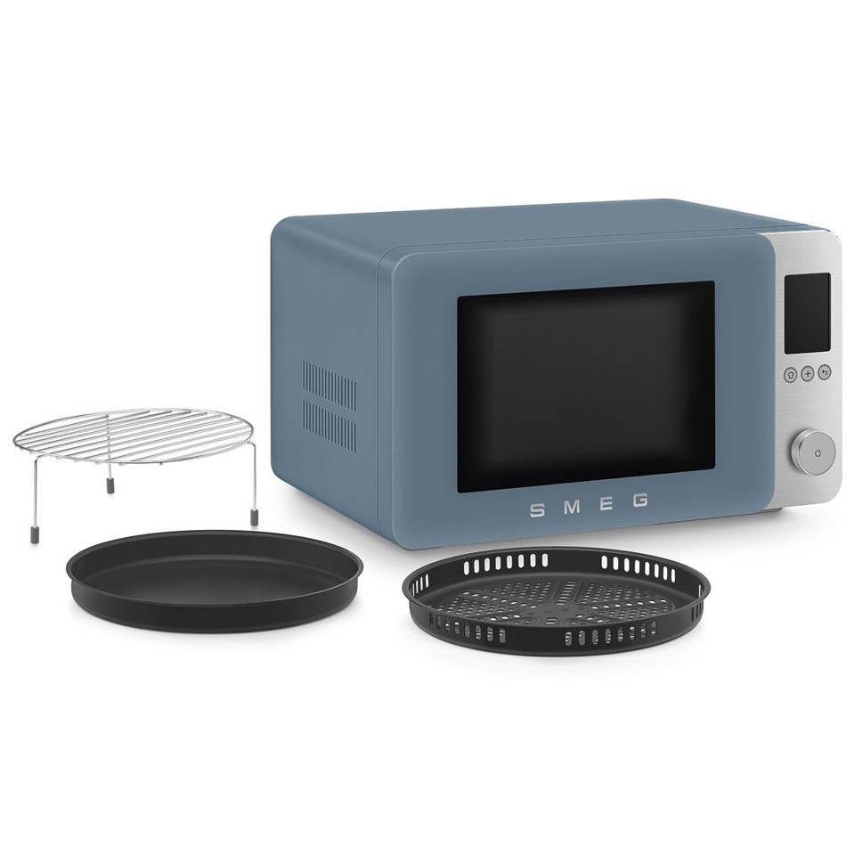 Smeg MOC02SBMEU forno a microonde Blu Microonde combinato Superficie piana 27 L 1450 W