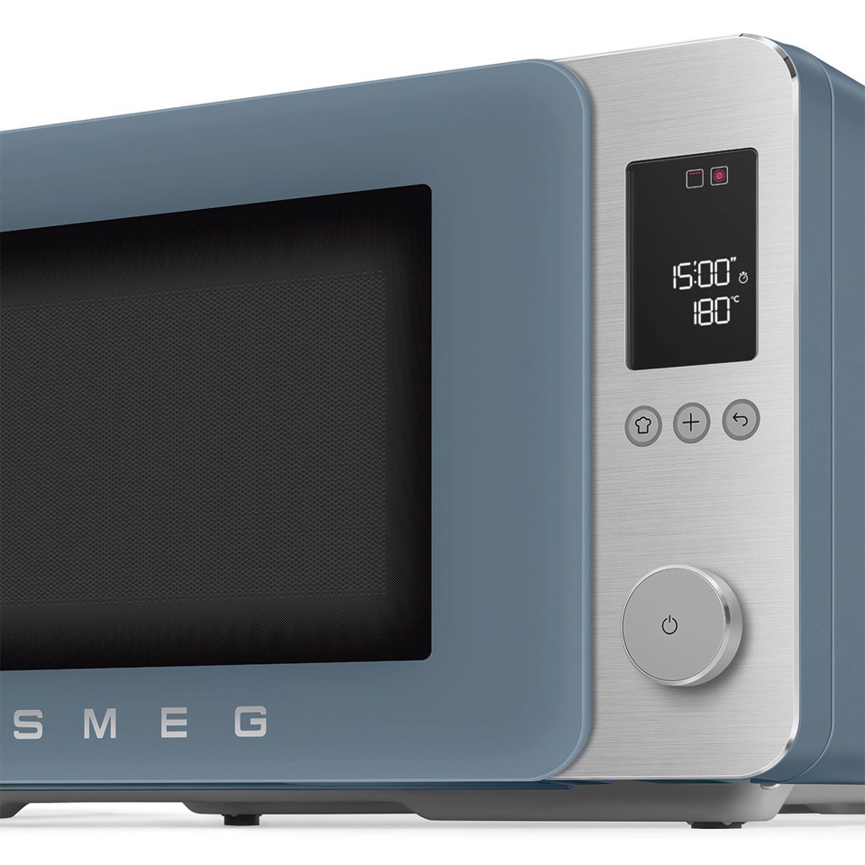 Smeg MOC02SBMEU forno a microonde Blu Microonde combinato Superficie piana 27 L 1450 W