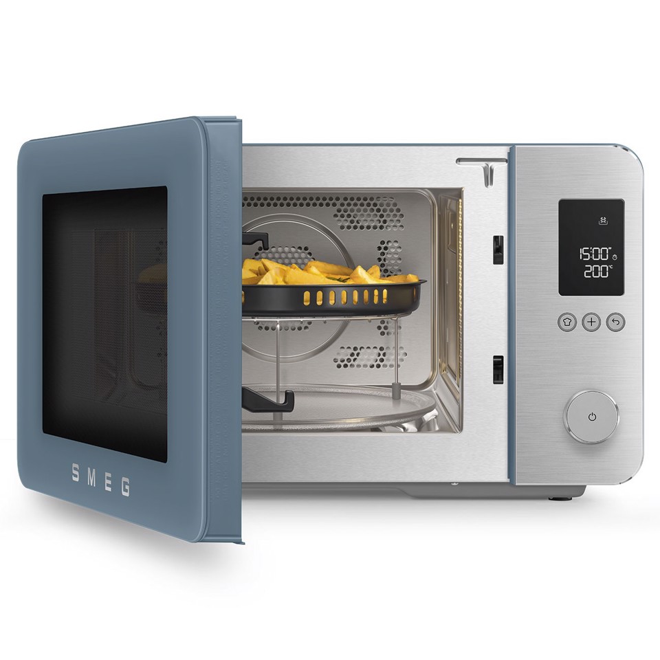 Smeg MOC02SBMEU forno a microonde Blu Microonde combinato Superficie piana 27 L 900 W