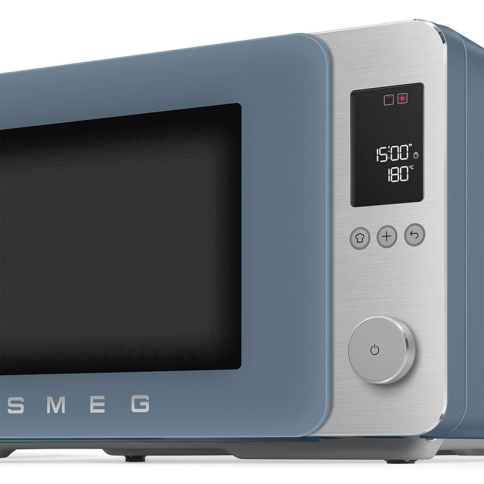 Smeg MOC02SBMEU forno a microonde Blu Microonde combinato Superficie piana 27 L 900 W