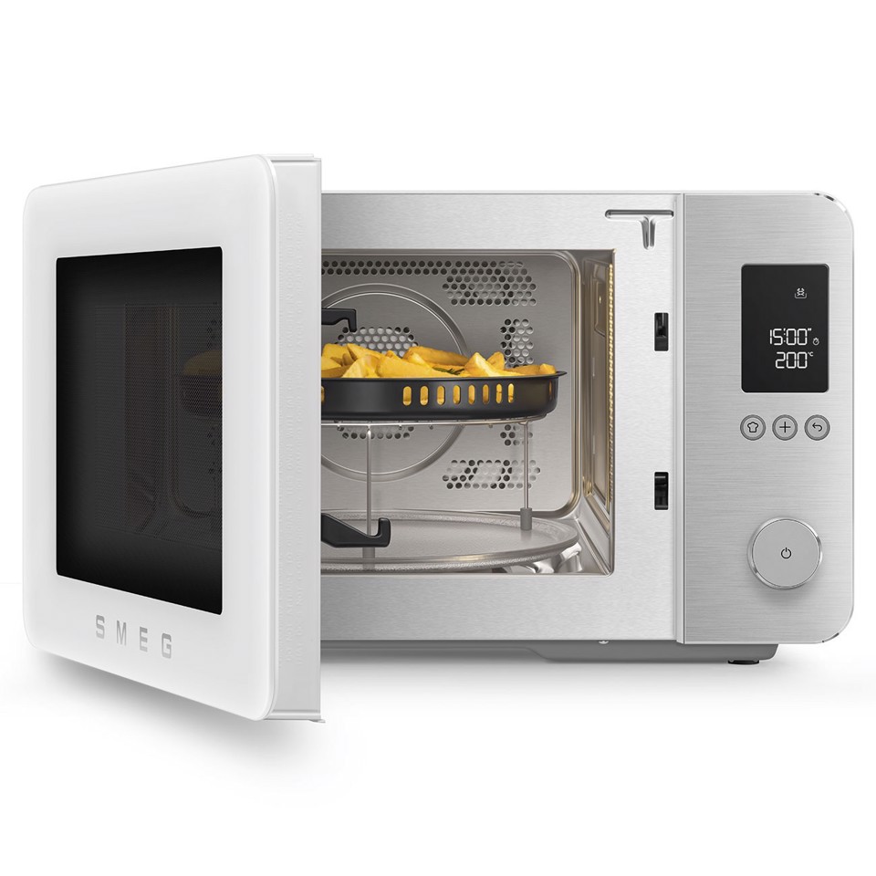 Smeg MOC02WHMEU forno a microonde Bianco Microonde combinato Superficie piana 27 L 900 W