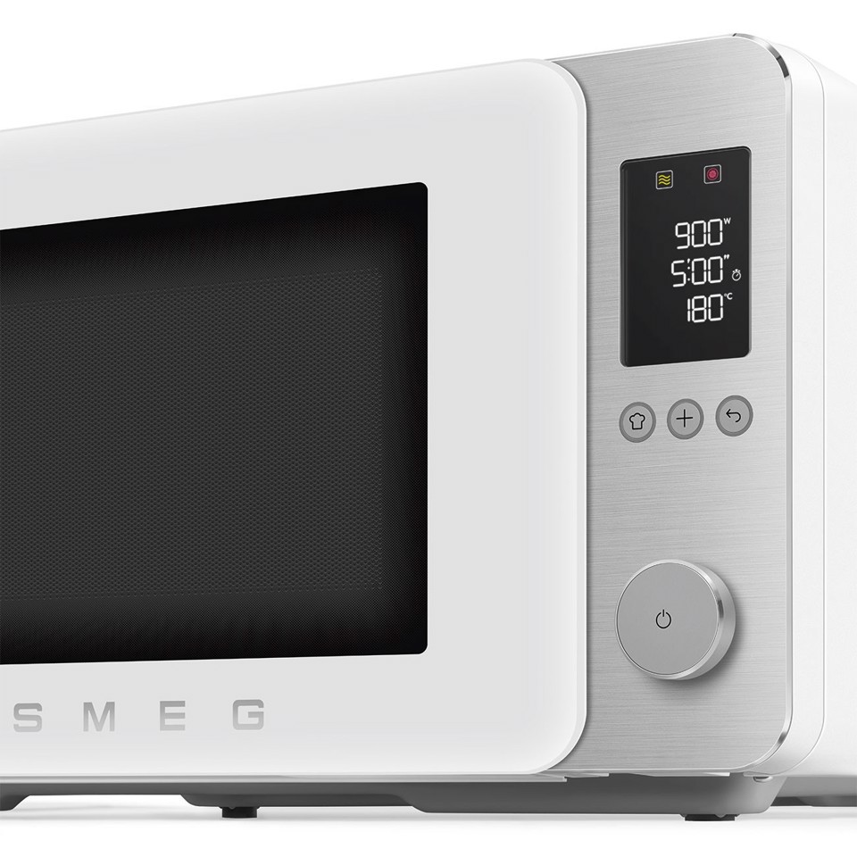 Smeg MOC02WHMEU forno a microonde Bianco Microonde combinato Superficie piana 27 L 900 W