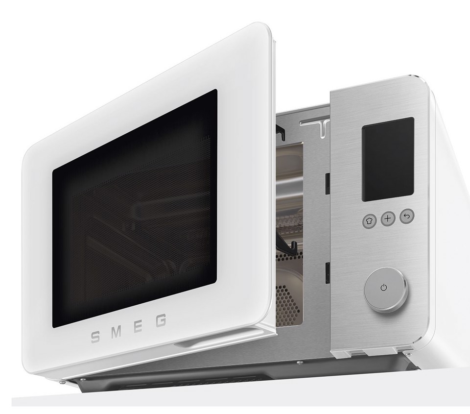 Smeg MOC02WHMEU forno a microonde Bianco Microonde combinato Superficie piana 27 L 900 W