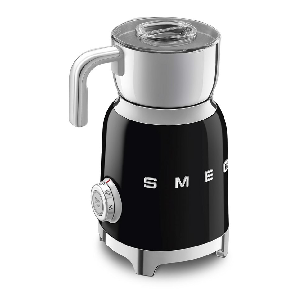 Smeg Montalatte 50's Style – Nero LUCIDO – MF11BLEU
