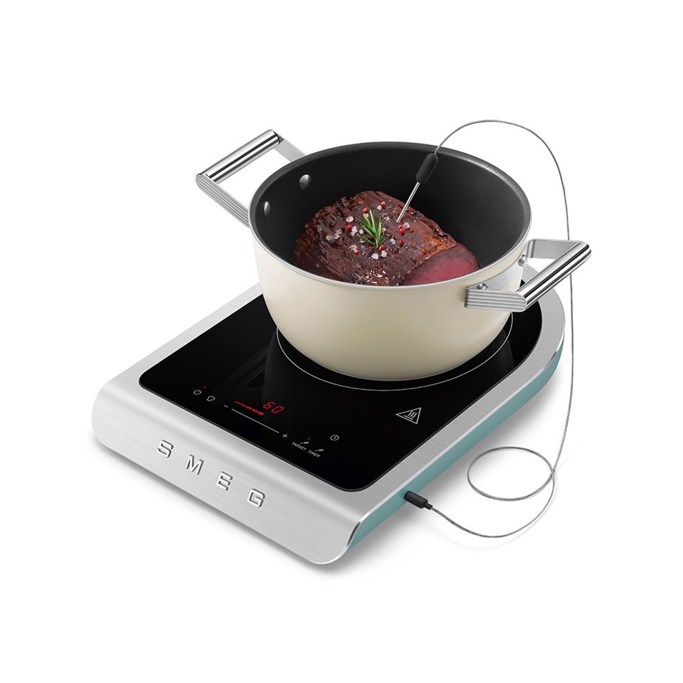 Smeg Piastra a induzione portatile Linea Collezione - Verde Smeraldo Opaco - PIC01EGMEU