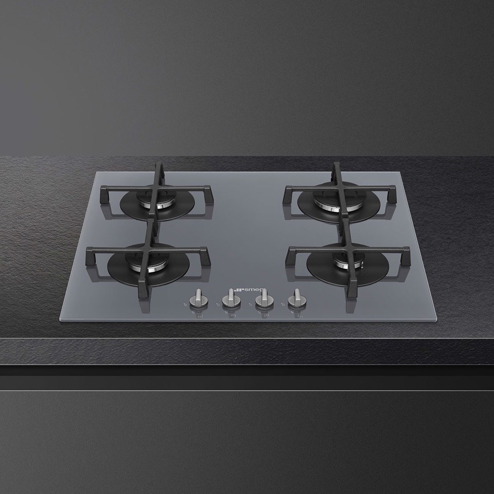 Smeg PV264S piano cottura Argento Da incasso 60 cm Gas 4 Fornello(i)