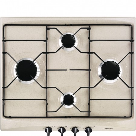 Smeg S264AV2 piano cottura Beige Da incasso Gas 4 Fornello(i)