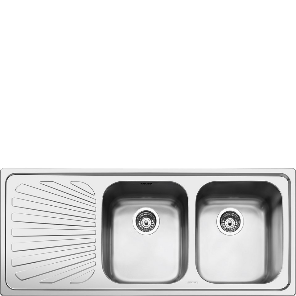 Smeg SP116S lavello Lavello montato su piano Rettangolare Stainless steel Made in Italy