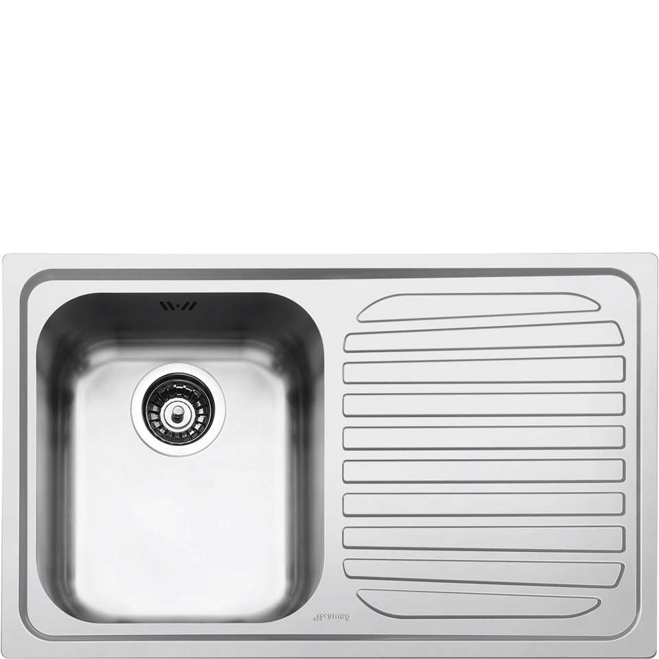 Smeg SP791D-2 lavello Lavello montato su piano Rettangolare Acciaio inossidabile Made in Italy