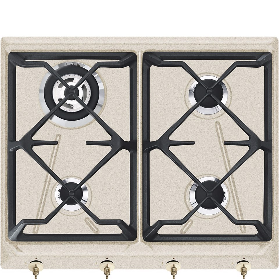 Smeg SRV864AVOGH2 piano cottura Avena Da incasso Gas 4 Fornello(i) Made in Italy