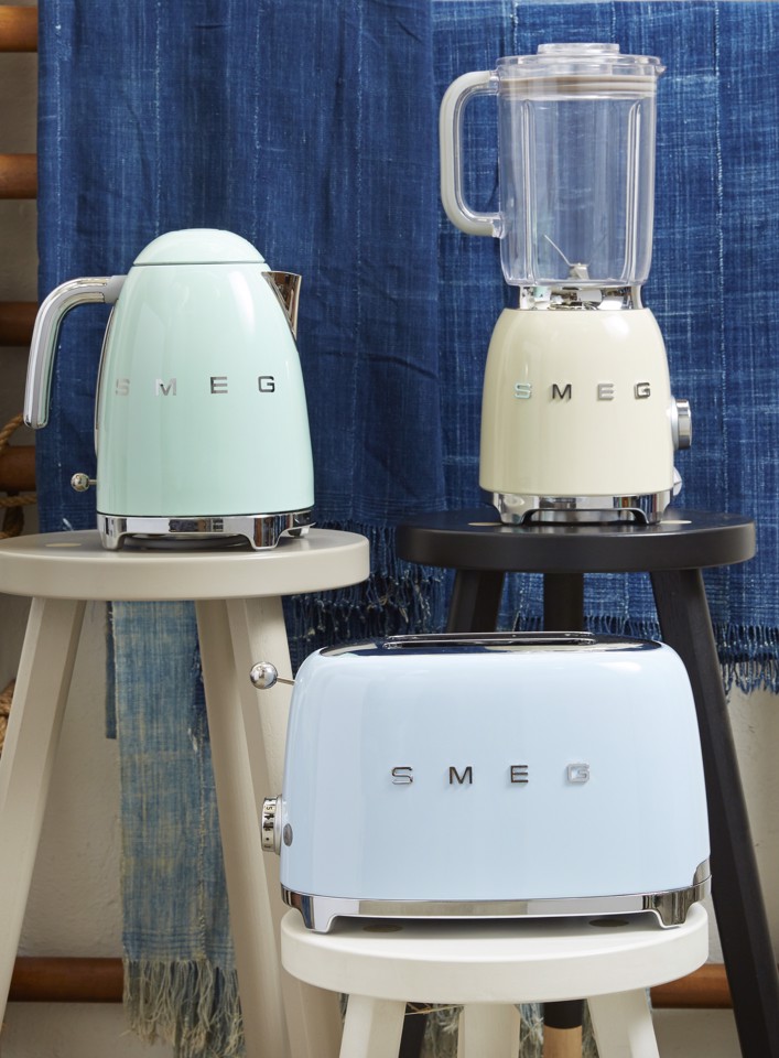 Smeg Tostapane 50's Style – Azzurro LUCIDO 2x2 – TSF01PBEU