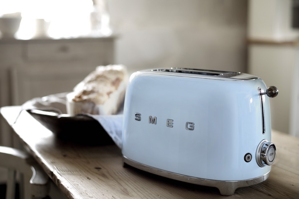 Smeg Tostapane 50's Style – Azzurro LUCIDO 2x2 – TSF01PBEU