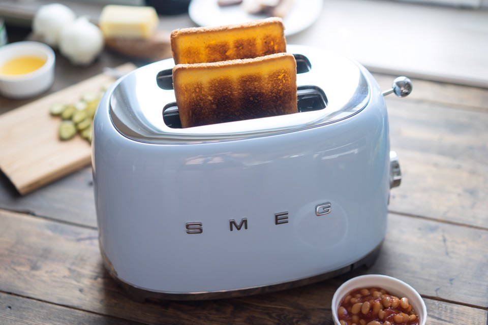 Smeg Tostapane 50's Style – Azzurro LUCIDO 2x2 – TSF01PBEU