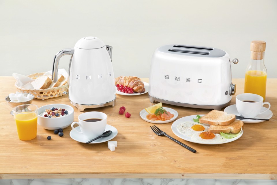 Smeg Tostapane 50's Style – Bianco LUCIDO 2x2 – TSF01WHEU