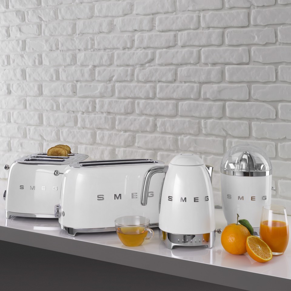 Smeg Tostapane 50's Style – Bianco LUCIDO 4x4 – TSF03WHEU
