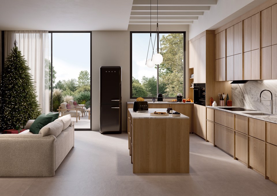 Smeg Tostapane 50's Style – Nero LUCIDO 2x2 – TSF01BLEU