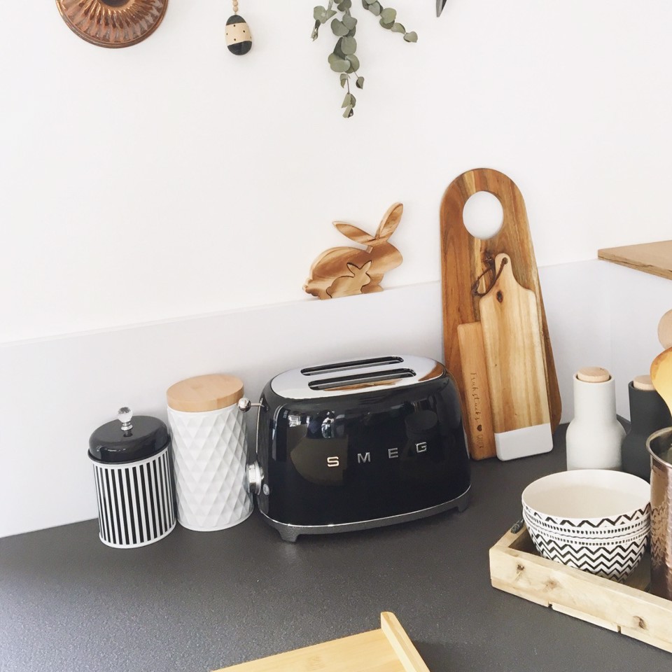 Smeg Tostapane 50's Style – Nero LUCIDO 2x2 – TSF01BLEU