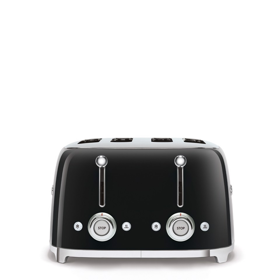 Smeg Tostapane 50's Style – Nero LUCIDO 4x4 – TSF03BLEU
