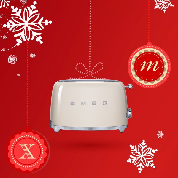Smeg Tostapane 50's Style – Panna LUCIDO 2x2 – TSF01CREU