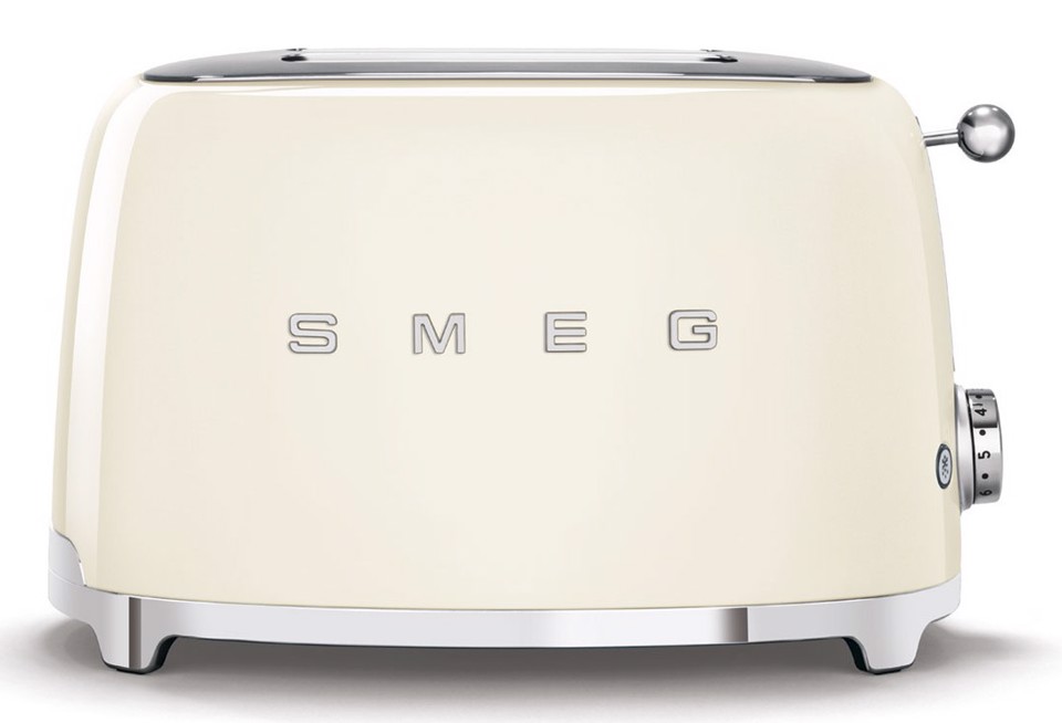 Smeg Tostapane 50's Style – Panna LUCIDO 2x2 – TSF01CREU