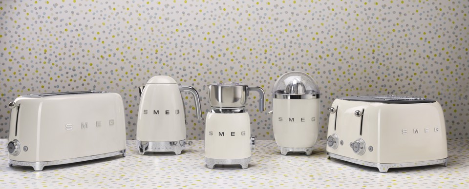 Smeg Tostapane 50's Style – Panna LUCIDO 4x4 – TSF03CREU