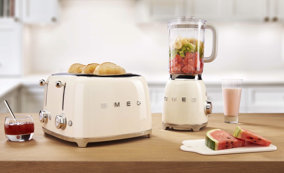 Smeg Tostapane 50's Style – Panna LUCIDO 4x4 – TSF03CREU
