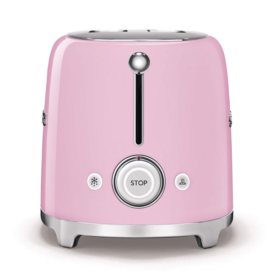 Smeg Tostapane 50's Style – Rosa LUCIDO 2x4 – TSF02PKEU