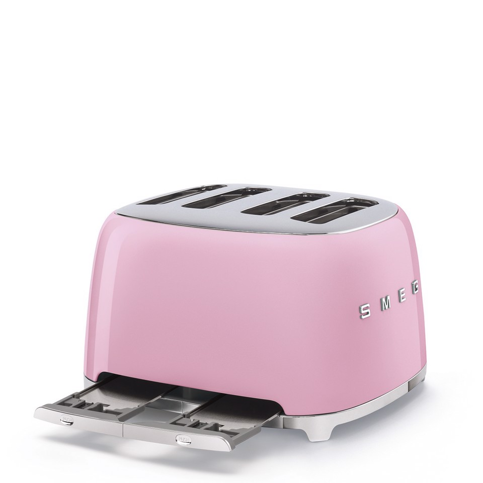 Smeg Tostapane 50's Style – Rosa LUCIDO 4x4 – TSF03PKEU