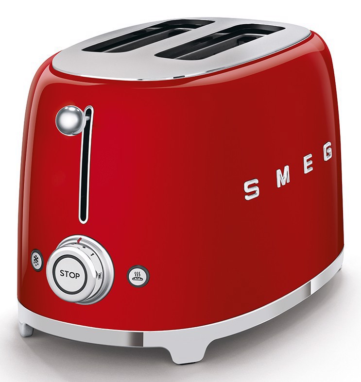 Smeg Tostapane 50's Style – Rosso LUCIDO 2x2 – TSF01RDEU