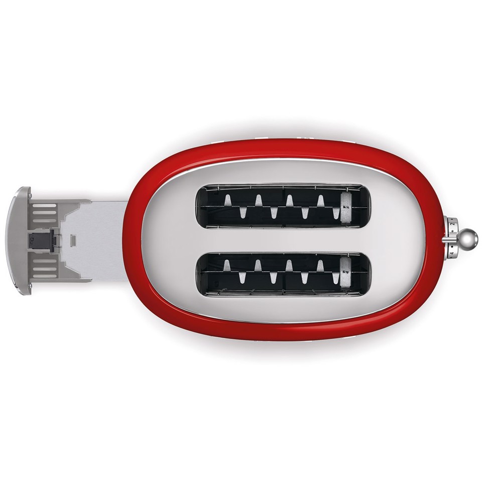 Smeg Tostapane 50's Style – Rosso LUCIDO 2x2 – TSF01RDEU
