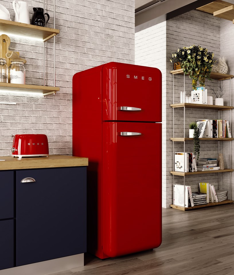 Smeg Tostapane 50's Style – Rosso LUCIDO 2x2 – TSF01RDEU
