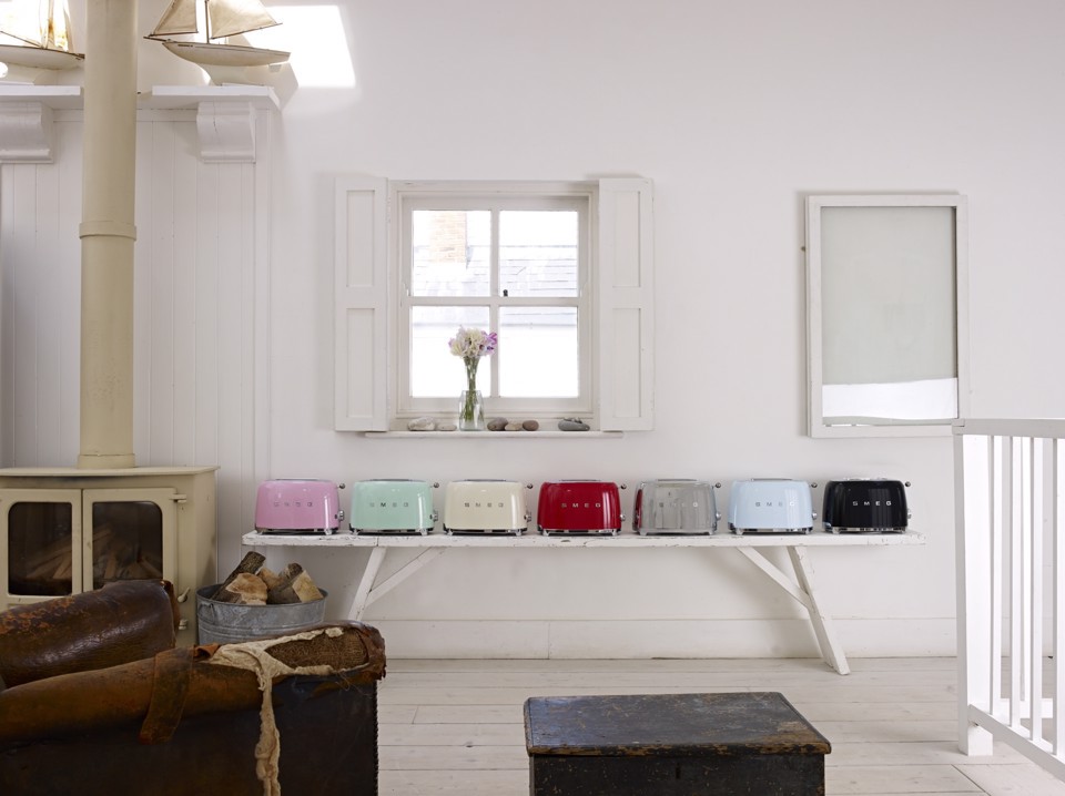 Smeg Tostapane 50's Style – Rosso LUCIDO 2x2 – TSF01RDEU