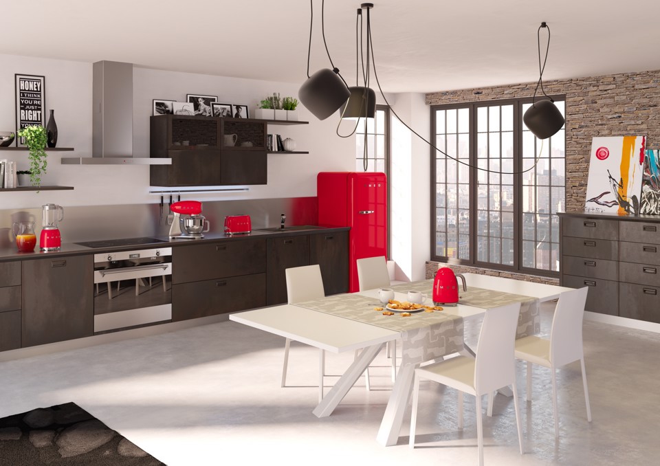 Smeg Tostapane 50's Style – Rosso LUCIDO 2x2 – TSF01RDEU