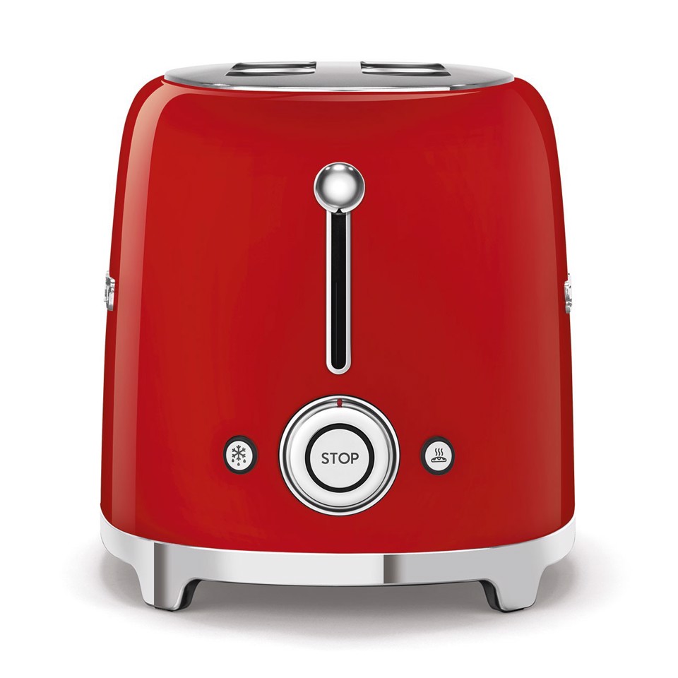 Smeg Tostapane 50's Style – Rosso LUCIDO 2x4 – TSF02RDEU