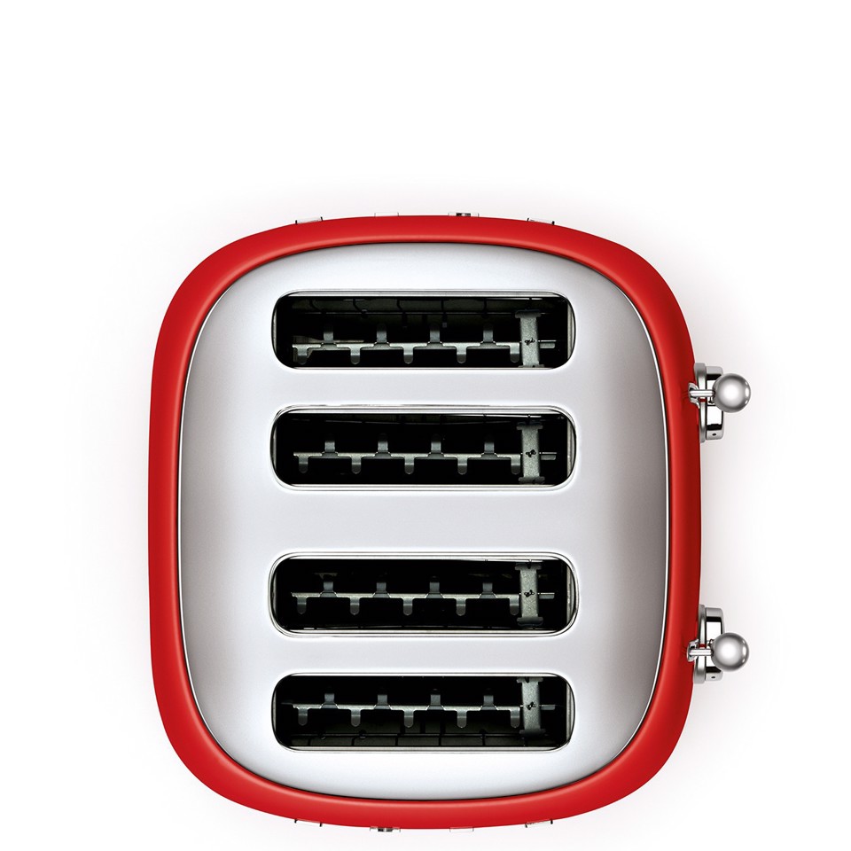 Smeg Tostapane 50's Style – Rosso LUCIDO 4x4 – TSF03RDEU