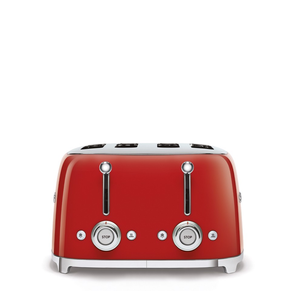 Smeg Tostapane 50's Style – Rosso LUCIDO 4x4 – TSF03RDEU