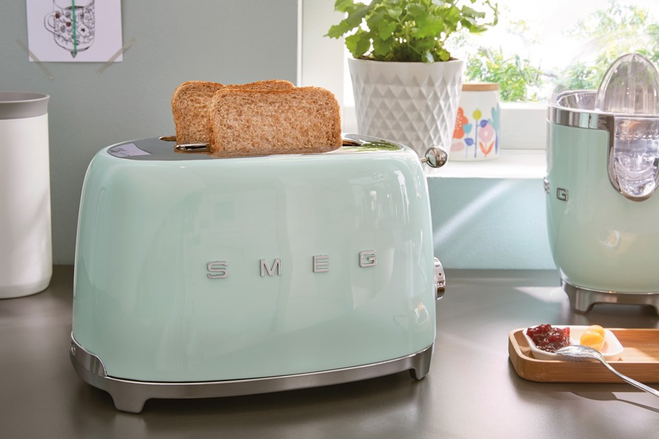 Smeg Tostapane 50's Style – Verde Pastello LUCIDO 2x2 – TSF01PGEU