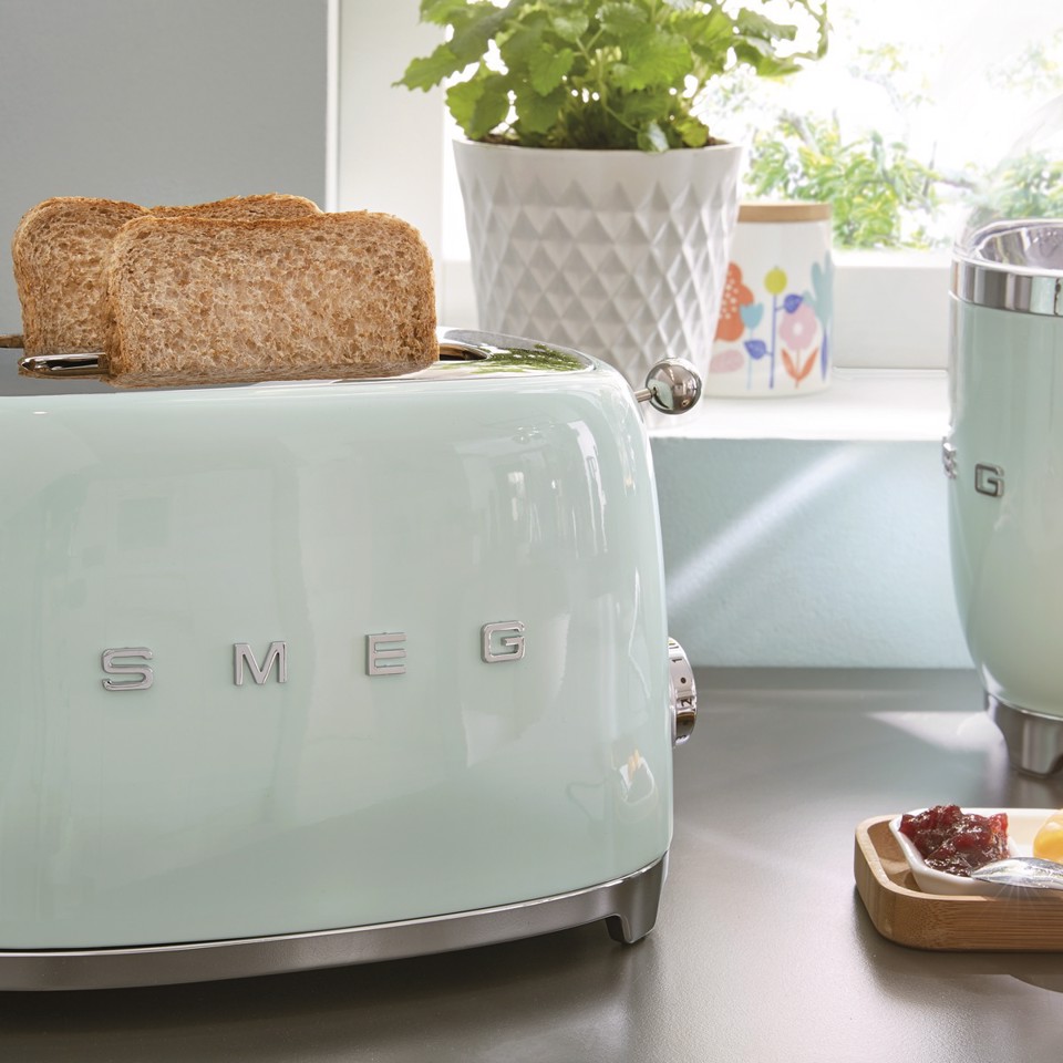 Smeg Tostapane 50's Style – Verde Pastello LUCIDO 2x2 – TSF01PGEU