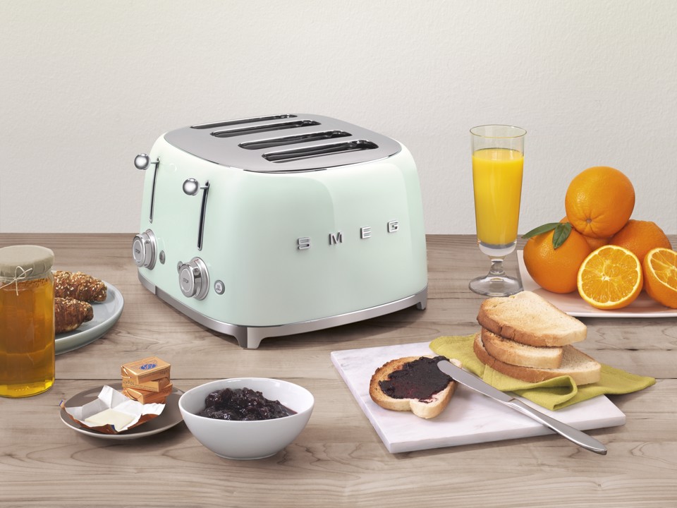 Smeg Tostapane 50's Style – Verde Pastello LUCIDO 4x4 – TSF03PGEU
