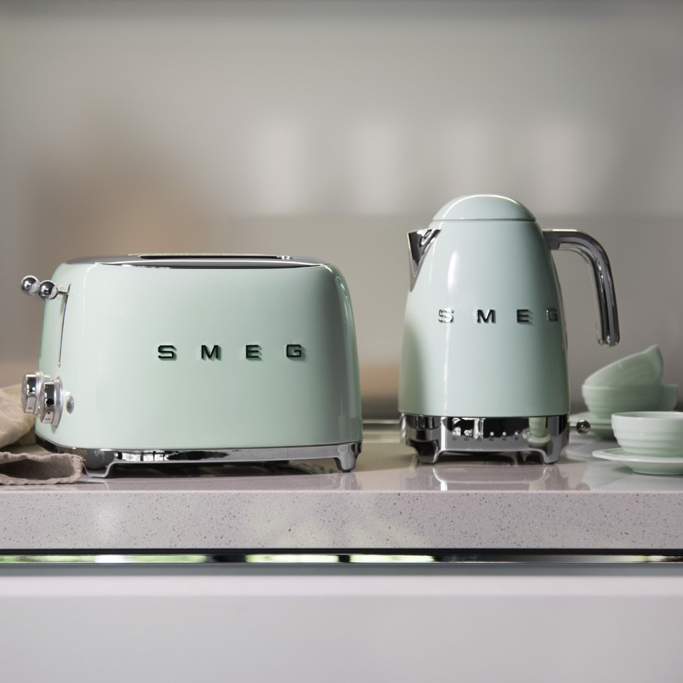 Smeg Tostapane 50's Style – Verde Pastello LUCIDO 4x4 – TSF03PGEU