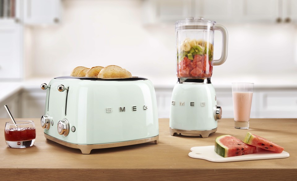 Smeg Tostapane 50's Style – Verde Pastello LUCIDO 4x4 – TSF03PGEU