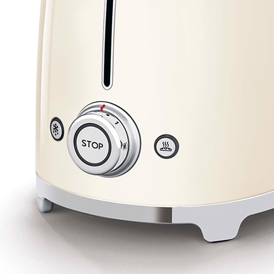 Smeg TSF01CREU tostapane 2 fette 950 W Crema