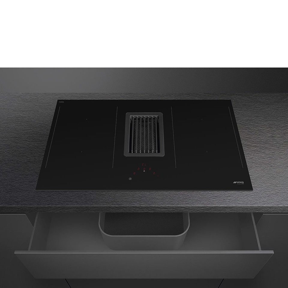 Smeg Universal HOBD472D piano cottura Nero Da incasso 83 cm Piano cottura a induzione 4 Fornello(i)