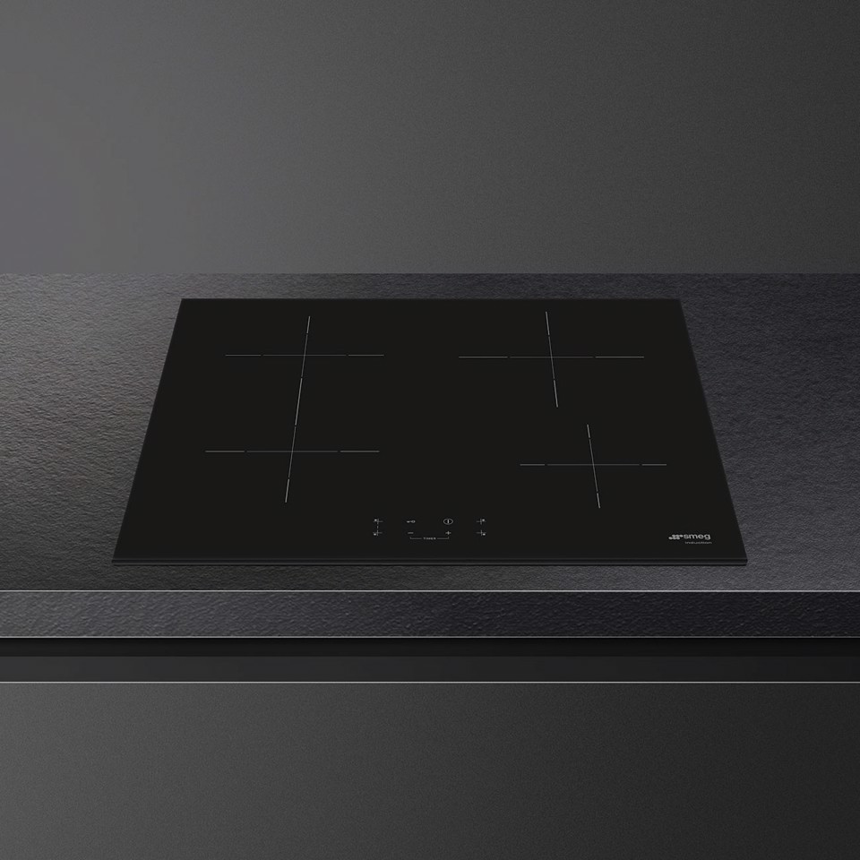 Smeg Universal SI1B2642D piano cottura Nero Da incasso 60 cm Piano cottura a induzione 4 Fornello(i) Made in Italy
