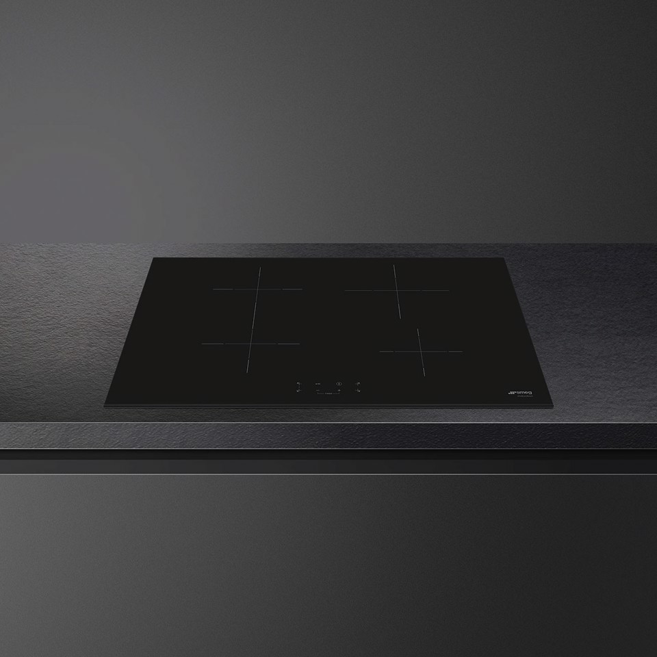 Smeg Universal SI1B2742D piano cottura Nero Da incasso 75 cm Piano cottura a induzione 4 Fornello(i) Made in Italy