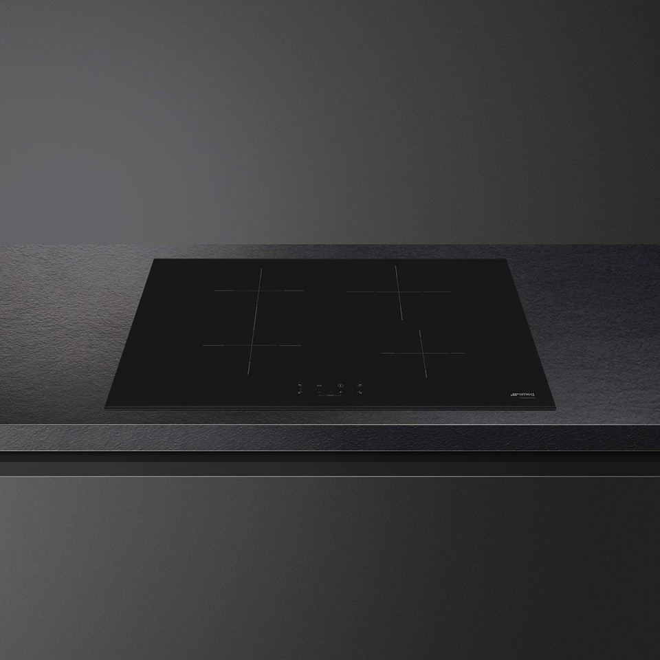 Smeg Universal SI1B2742D piano cottura Nero Da incasso 75 cm Piano cottura a induzione 4 Fornello(i)