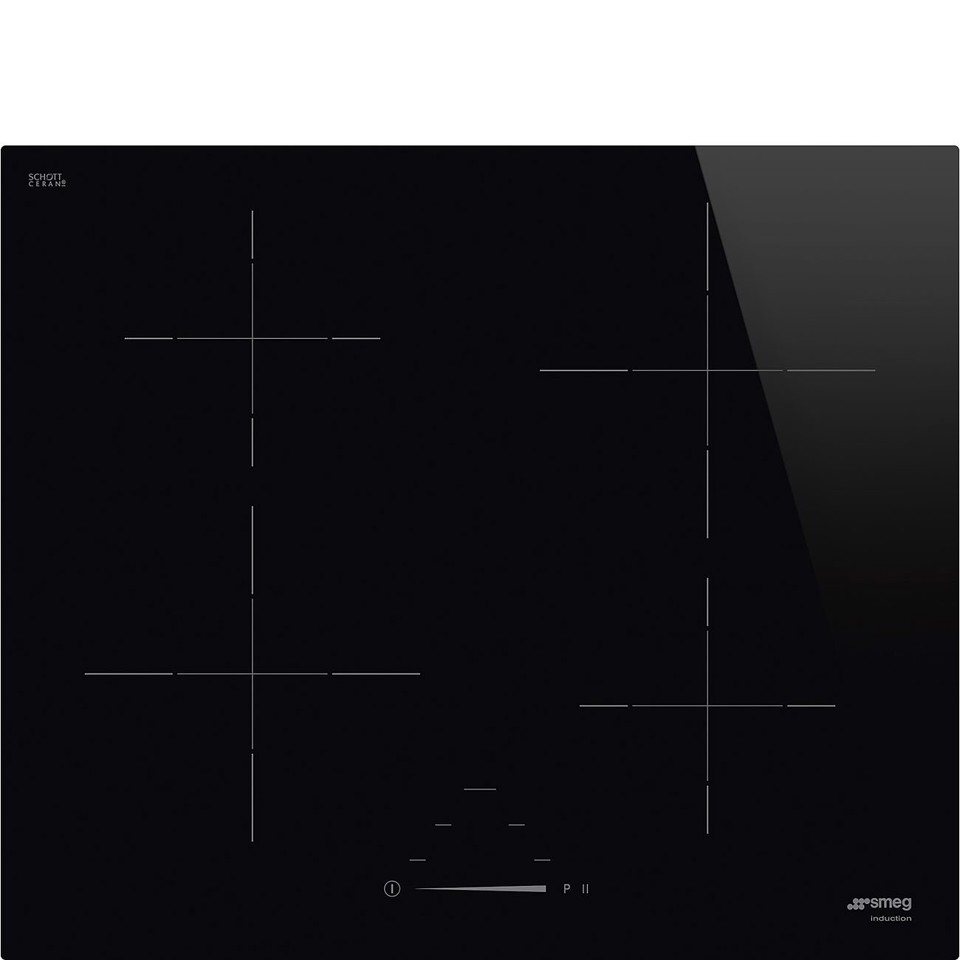 Smeg Universal SI4642D piano cottura Nero Da incasso 60 cm Piano cottura a induzione 4 Fornello(i)