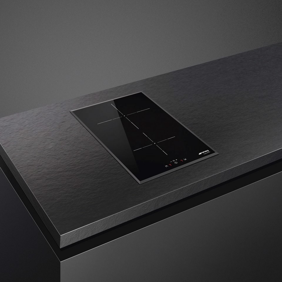Smeg Universal Universale Piano di cottura SI5322B Nero Made in Italy
