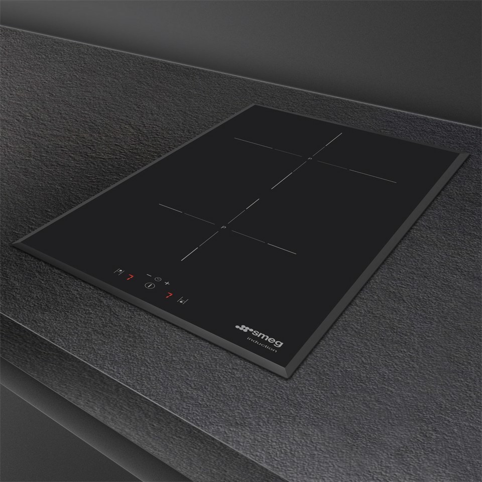 Smeg Universal Universale Piano di cottura SI5322B Nero Made in Italy