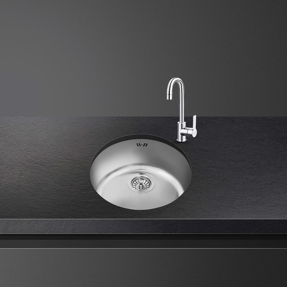 Smeg VFU43SFR lavello Lavello ad incasso Cerchio Acciaio inossidabile